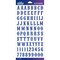Sticko Alphabet Stickers - Carnival Small, Blue Glitter, 83pcs